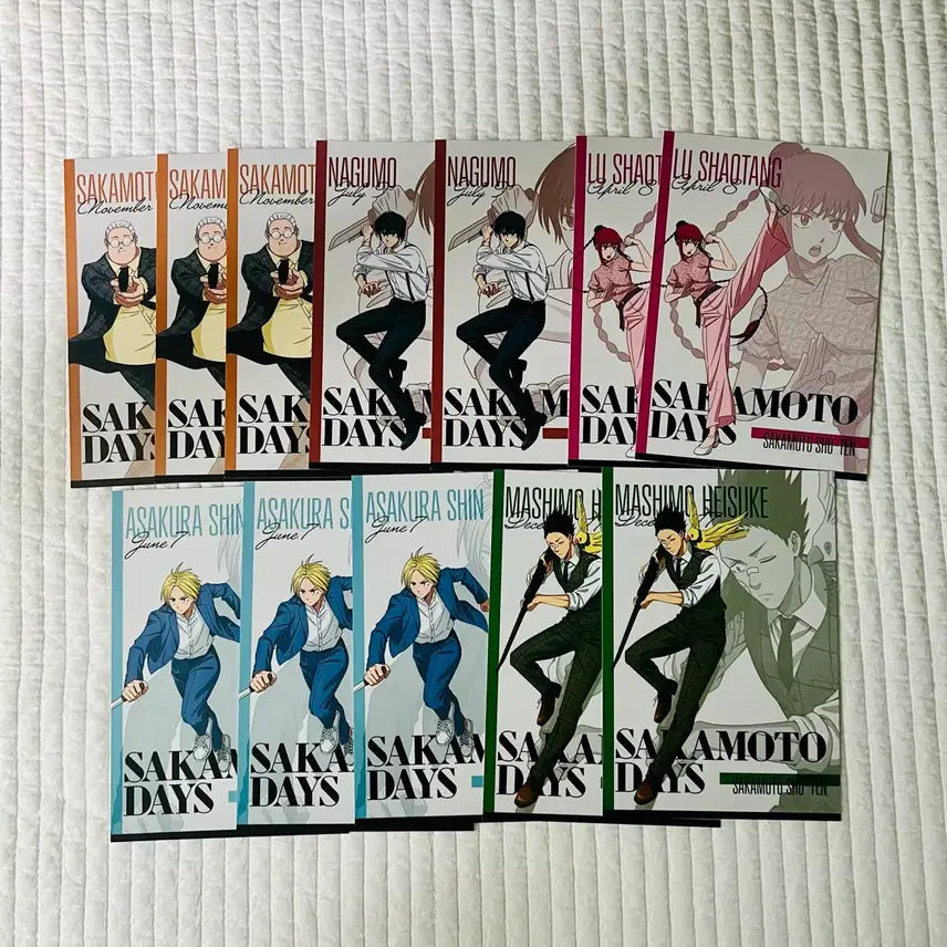 [BUNJANG] Sakamoto Days Nagumo Shintaro, Ryo, Heisuke Special Edition Postcard Set / 12장일괄)사카모토데이즈 나구모 신 타로 루 헤이스케 특전 엽서굿즈