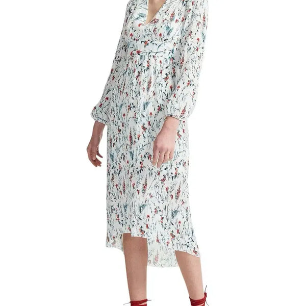 [BUNJANG] Maje Floral Pleated Dress / 마쥬 플라워 원피스 (40만원대 구입) 한섬 띠어리 짐머만 타임
