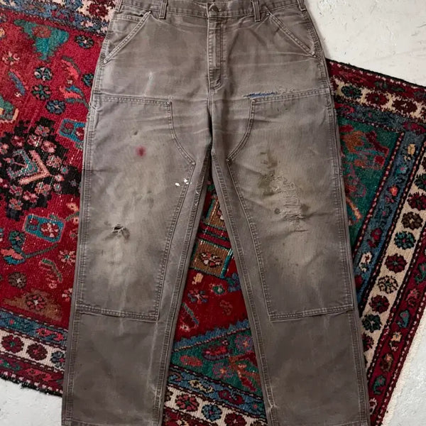 [BUNJANG] Carhartt B136 DKB Double Knee Pants Dark Brown (36x32) / [36] OG 칼하트 더블니 DKB 칼하트 B136 다크브라운 썩블니