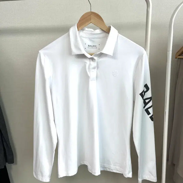 [BUNJANG] Balddick Golf Long Sleeve Polo Shirt White Women's L / 발딕 골프 긴팔 카라티 화이트 여성 L