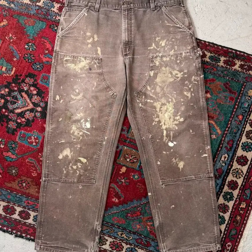 [BUNJANG] Carhartt B136 DKB Double Knee Pants Dark Brown 38x32 / [38] OG 칼하트 더블니 DKB 칼하트 B136 다크브라운 썩블니