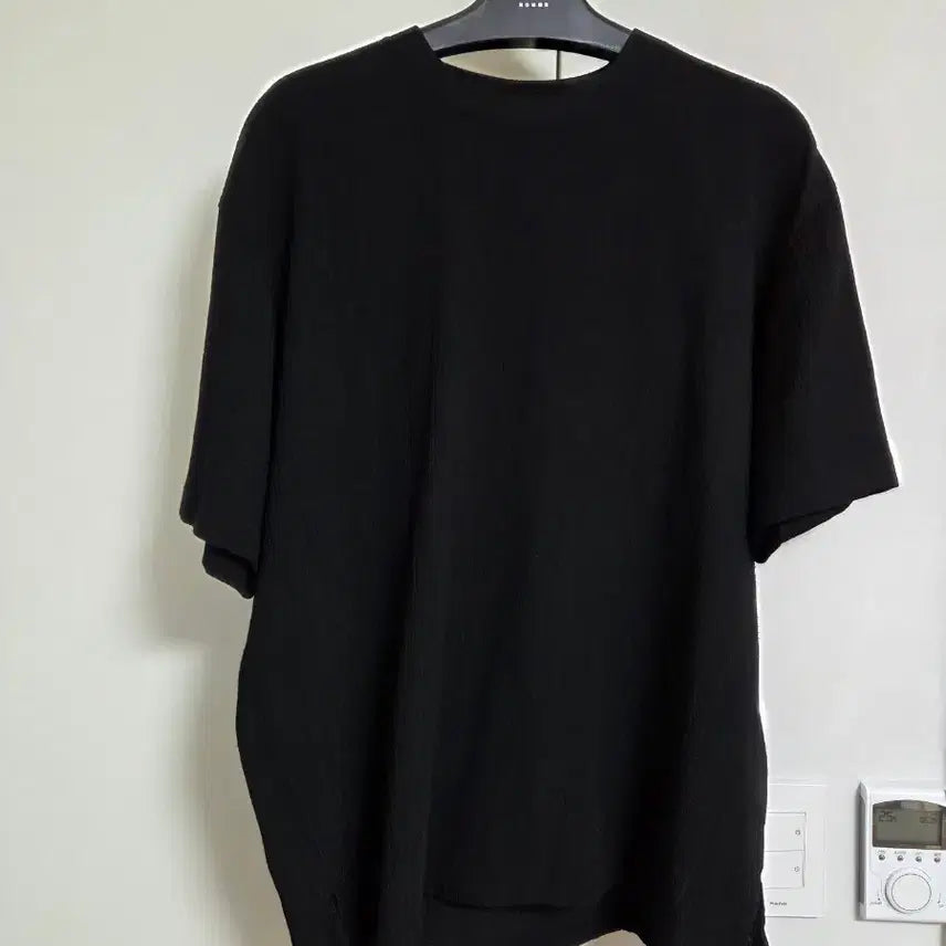 [BUNJANG] Solid Homme Seersucker Short Sleeve Shirt Black / [48] 솔리드옴므 시어서커 반팔 블랙