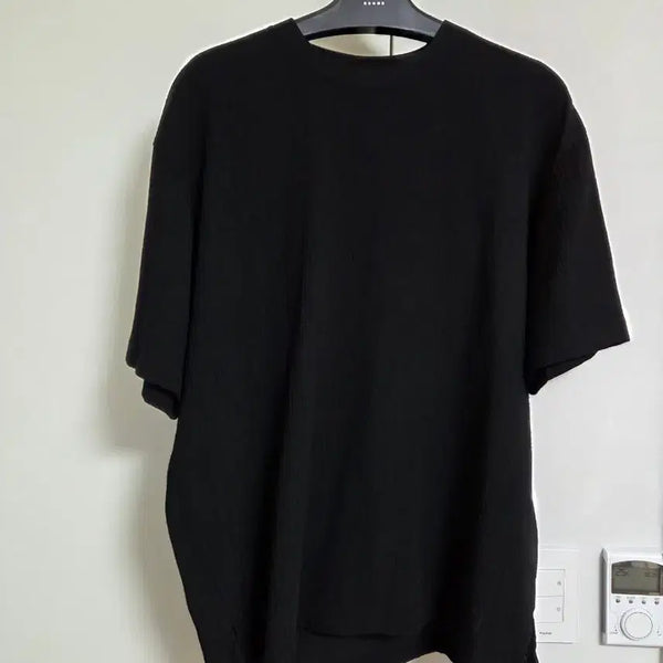 [BUNJANG] Solid Homme Seersucker Short Sleeve Shirt Black / [48] 솔리드옴므 시어서커 반팔 블랙
