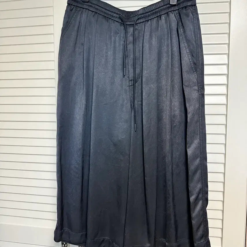 [BUNJANG] Juun.J Viscose Satin Wide Pants Ash / 준지 juunj / 준지 비스코스 새틴 와이드팬츠 애쉬