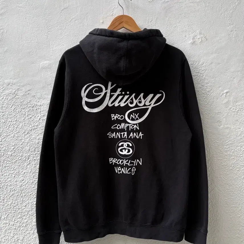 [BUNJANG] Stussy World Tour Hoodie / [M] 스투시 월드투어 후드티