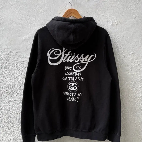 [BUNJANG] Stussy World Tour Hoodie / [M] 스투시 월드투어 후드티