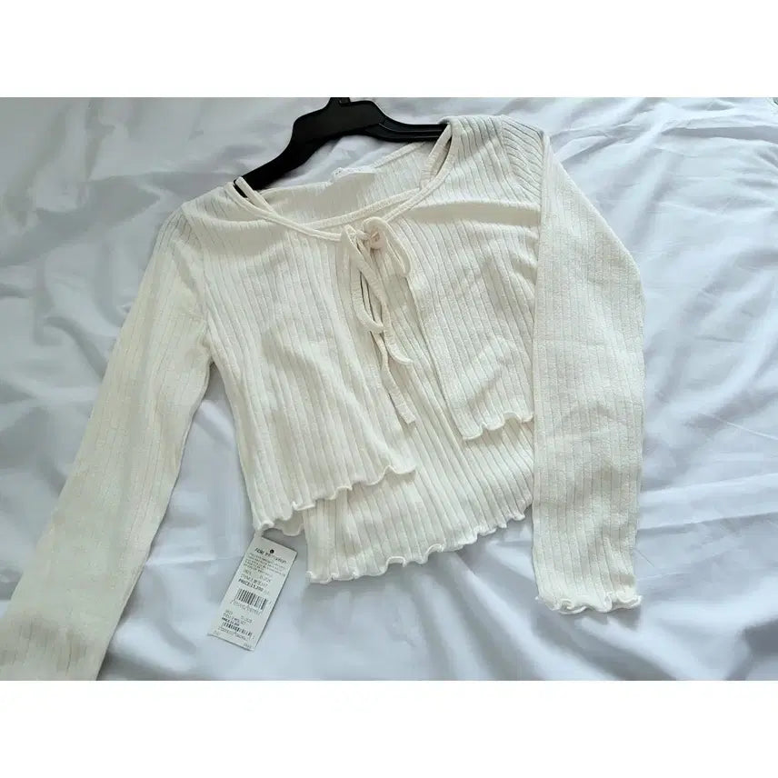 [BUNJANG] Knit Sleeveless Cardigan Set / 니트 나시가디건