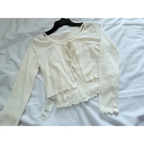 [BUNJANG] Knit Sleeveless Cardigan Set / 니트 나시가디건