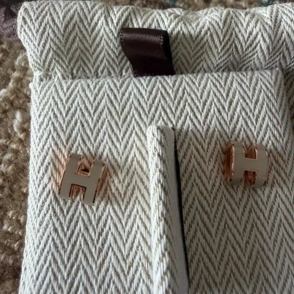 [BUNJANG] Hermès H Logo Earrings / 에르메스 H 로고 귀걸이