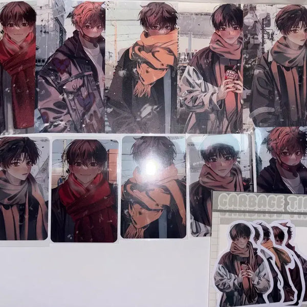 [BUNJANG] Sumto / Gabi Time Winter Costume Photocard Postcard Sticker Set / 숨또님 숨님 겨울 갑타 가비지타임 통판 포카 엽서 조각스티커 세트