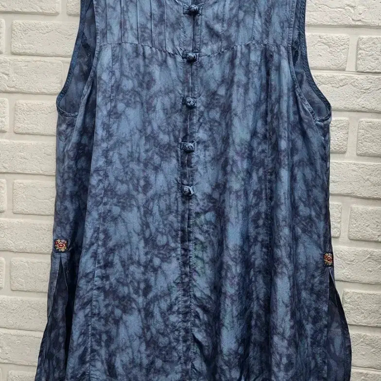 [BUNJANG] Unique Print Rayon Sleeveless Vest / A4824  나염 인견 조끼