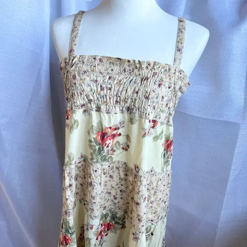 [BUNJANG] The Emporium Vintage Flower Patch Dress / The emporium 빈티지 플라워 패치 원피스
