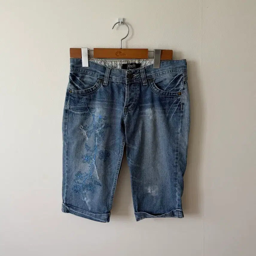 [BUNJANG] Dolce & Gabbana Denim Capri Pants / 돌채앤가바나 데님 카프리 팬츠