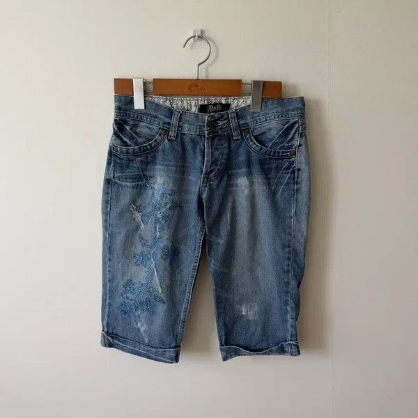 [BUNJANG] Dolce & Gabbana Denim Capri Pants / 돌채앤가바나 데님 카프리 팬츠