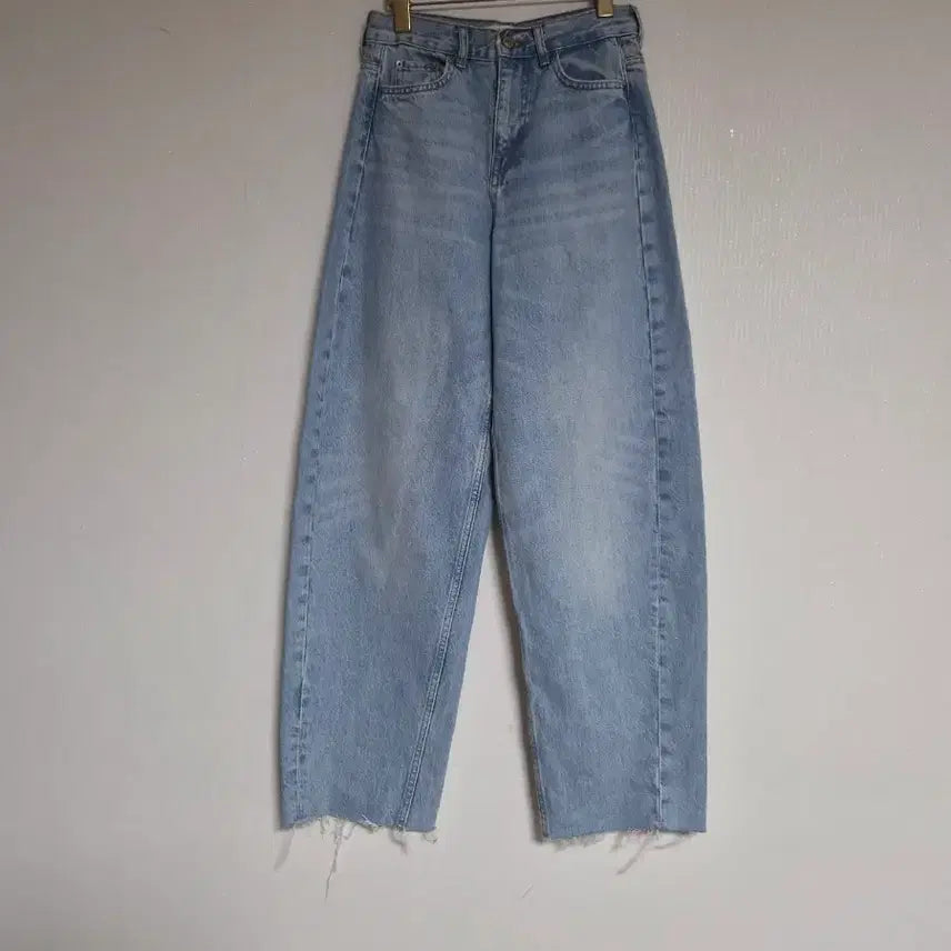 [BUNJANG] ZARA Balloon Wide Long Denim Pants / 자라ZARA벌룬데님 와이드 롱팬츠25~26