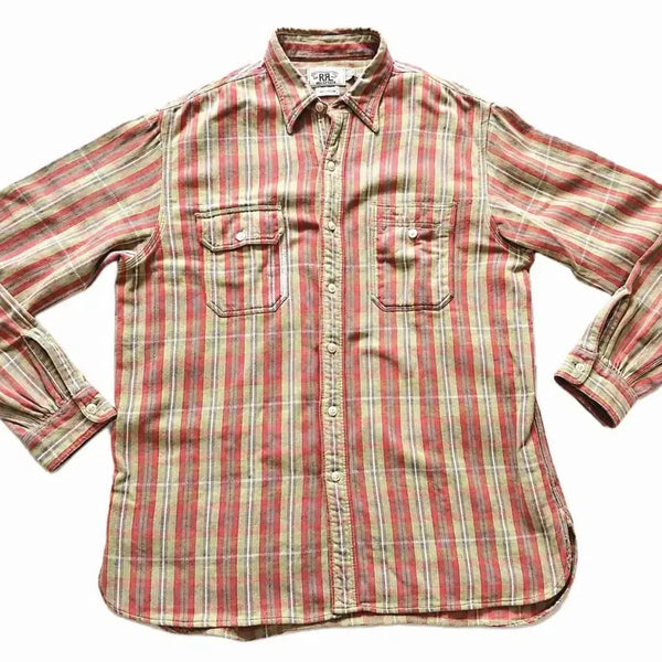 [BUNJANG] RRL Plaid Work Shirt Cotton / 더블알엘 RRL 체크 워크셔츠