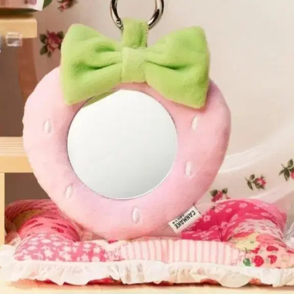 [BUNJANG] Canmake x Katze Strawberry Mirror Keyring / (미개봉)캔메이크 캇제 딸기거울키링