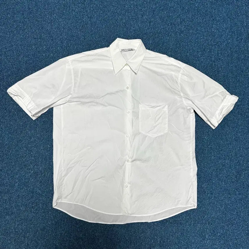 [BUNJANG] Zara Short Sleeve Shirt White / 자라 반팔 셔츠 화이트