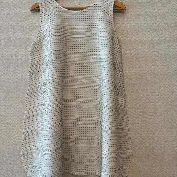 [BUNJANG] Pleats Please Cotton Skip Tunic White / 플리츠플리즈 코튼 스킵 튜닉 화이트