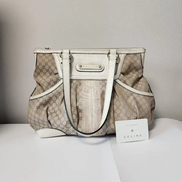 [BUNJANG] Celine Macadam Shoulder Tote Bag / 셀린느 마카담 숄더백  토트백