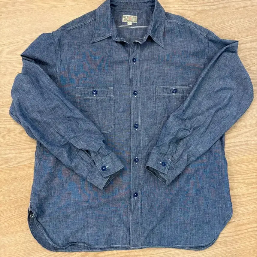 [BUNJANG] Buzz Rickson Chambray Shirt / 버즈릭슨 샴브레이 셔츠 18-18 1/2