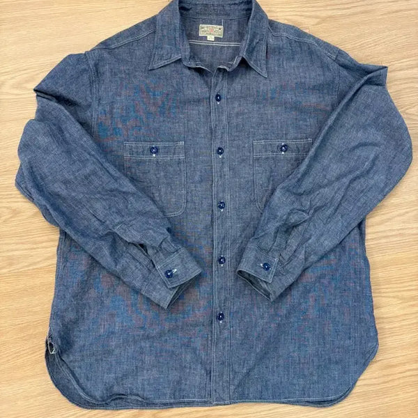 [BUNJANG] Buzz Rickson Chambray Shirt / 버즈릭슨 샴브레이 셔츠 18-18 1/2