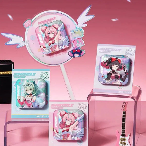 [BUNJANG] Zenless Zone Zero ZZZ Official KFC Collaboration Angel Di Can Badge & Support Rod Set / [예약공구] 젠레스 존 제로 ZZZ 공식 KFC콜라보 엔젤디 캔뱃지&응원봉 세트