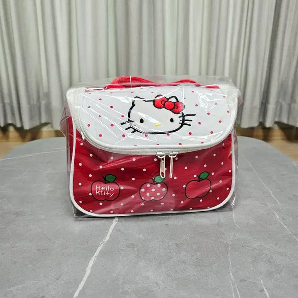 [BUNJANG] Apple Kitty Makeup Pouch / 사과 키티 메이크업 파우치