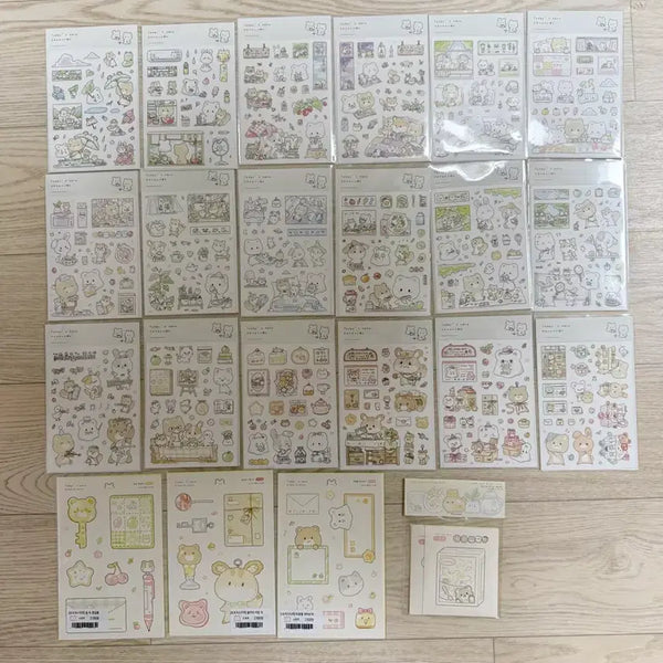 [BUNJANG] Sororo Seal Sticker Bundle Set / 소로로 씰스 21장+모조지팩 일괄