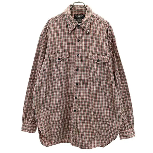 [BUNJANG] RRL 90s Vintage Flannel Check Workshirt / 더블알엘 RRL 90s 빈티지 플란넬체크 워크셔츠