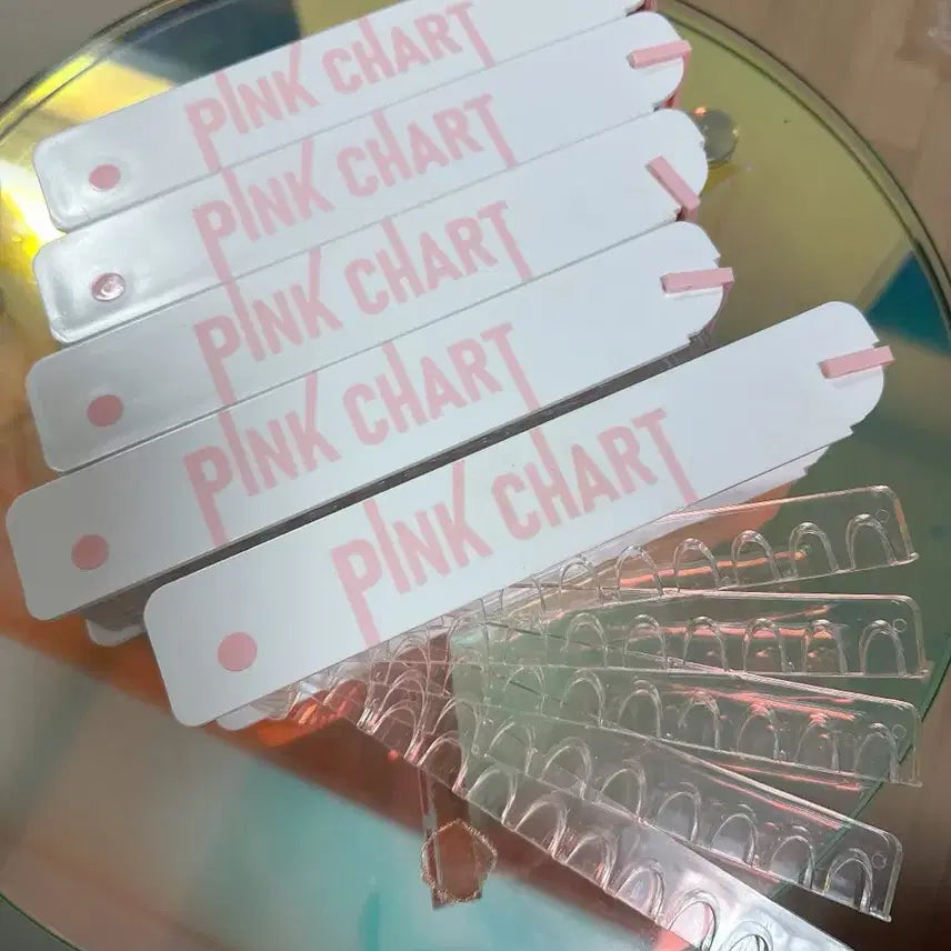 [BUNJANG] Enrian Pink Nail Color Chart Set (5 Pieces) / (엔리안) 핑크 네일컬러차트 5개일괄