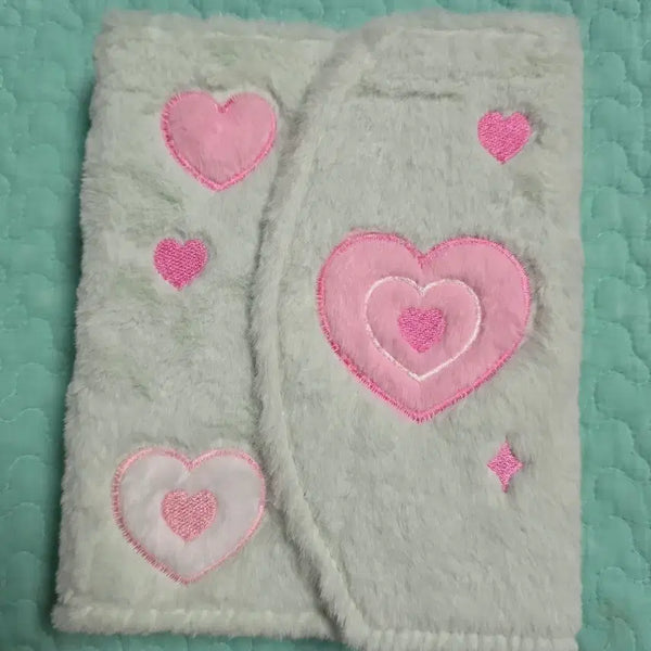 [BUNJANG] 6-Ring Diary Binder with Heart Pattern / 6공 다이어리 바인더