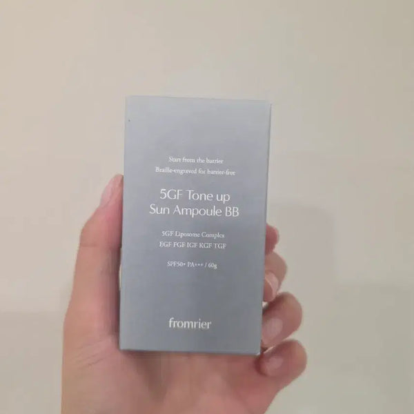 [BUNJANG] Fromlier 5GF Tone-Up Sun Ampoule BB SPF50+ 60g Teal Blue / 프롬리에 5GF 톤업 선앰플 비비 SPF50+ 60g 틸블루 새제품