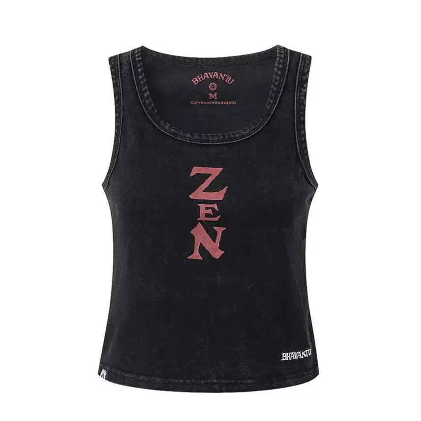 [BUNJANG] VAVANTU ZEN Semi-Crop Sleeveless Top / 무신사 바반투 ZEN 나시티 세미크롭 슬리브리스