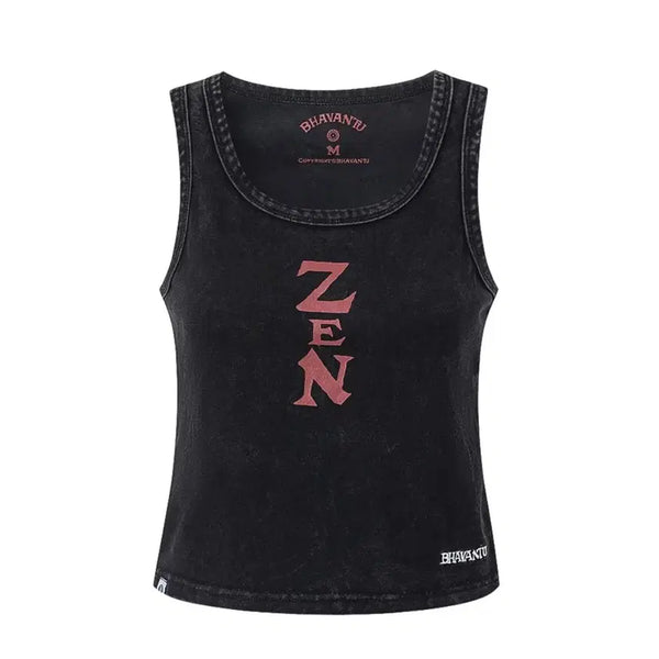 [BUNJANG] VAVANTU ZEN Semi-Crop Sleeveless Top / 무신사 바반투 ZEN 나시티 세미크롭 슬리브리스