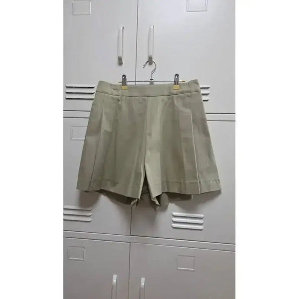 [BUNJANG] Pintuck Back-Banded Pants Khaki Beige / 핀턱 뒷밴딩 팬츠 - 카키 베이지