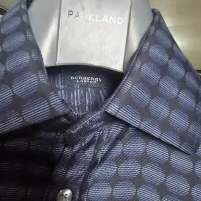 [BUNJANG] Burberry London Navy Dot Pattern Shirt / 버버리 런던 셔츠 네이비