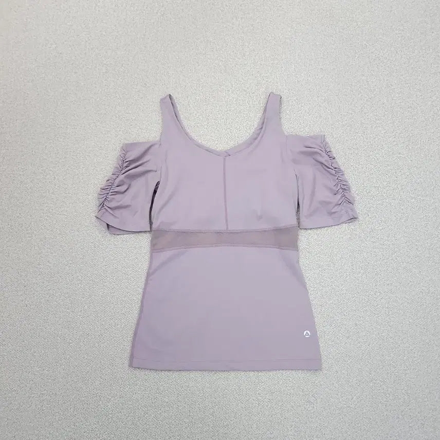 [BUNJANG] Andar Women's Shirring Short Sleeve T-shirt / (4)안다르 여성 셔링 반팔 티셔츠 요가 필라테스 E3W4370