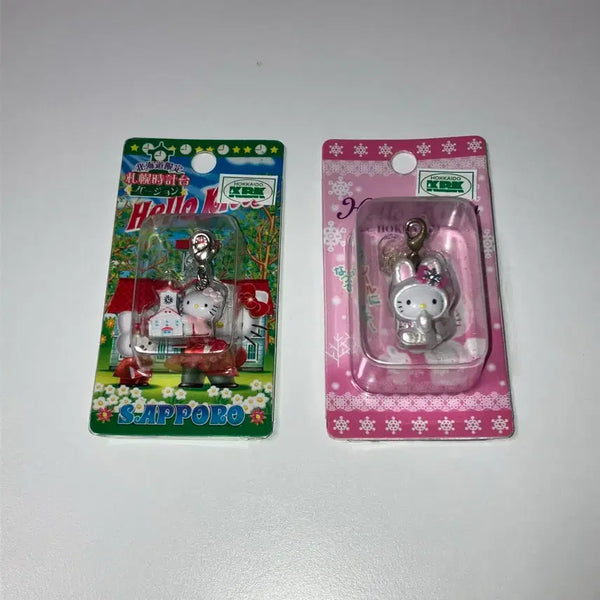 [BUNJANG] Hello Kitty Hokkaido Limited Edition Snow Rabbit Strap Charm / 키티스트랩 킽스 홋카이도 한정 키링 눈토끼