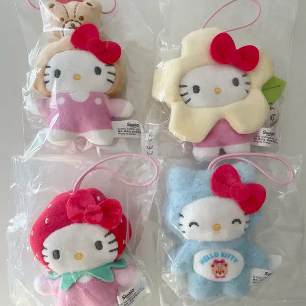 [BUNJANG] Sanrio Hello Kitty Mascot Keychain Bundle Set / 일괄 산리오 키티 인형 마스코트 랜덤 인형키링