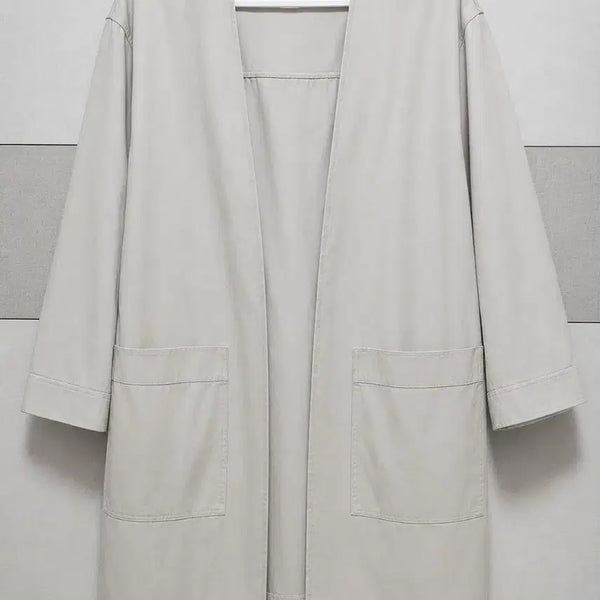 [BUNJANG] COS Linen Blend Long Open Jacket (XS) / COS 린넨 블렌드 롱 오픈 자켓 (XS / 오버핏)