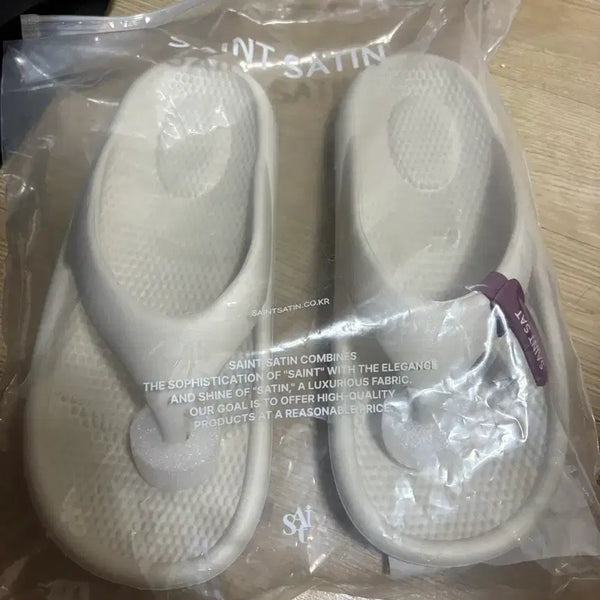[BUNJANG] Saint Saint Jjori Sandals Ivory / 세인트세인트 쪼리 샌들 아이보리
