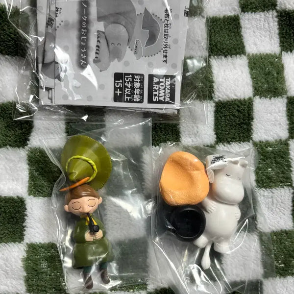[BUNJANG] Moomin Papa & Snufkin "Sya Sya" Sleeping Gacha Figures Bundle Set (Sealed) / (일괄) 무민 스야스야 잘자요 오야스미 스너프킨 무민파파 가챠 피규어 미개봉