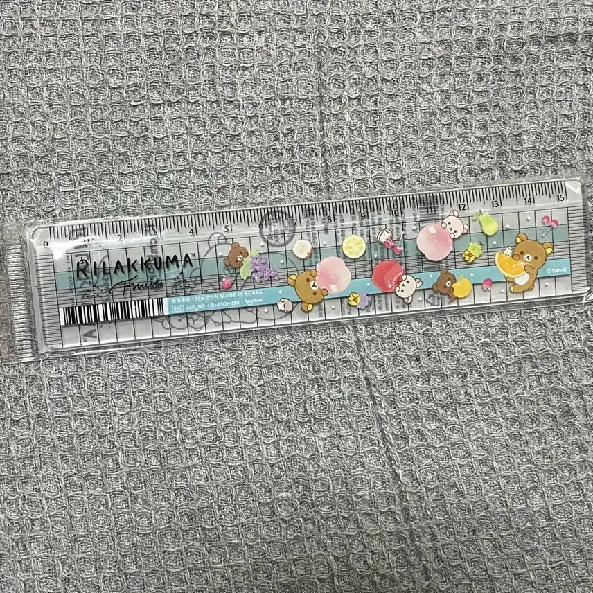 [BUNJANG] Rilakkuma Fruit Design 15cm Ruler / 리락쿠마 과일 디자인 15cm 자