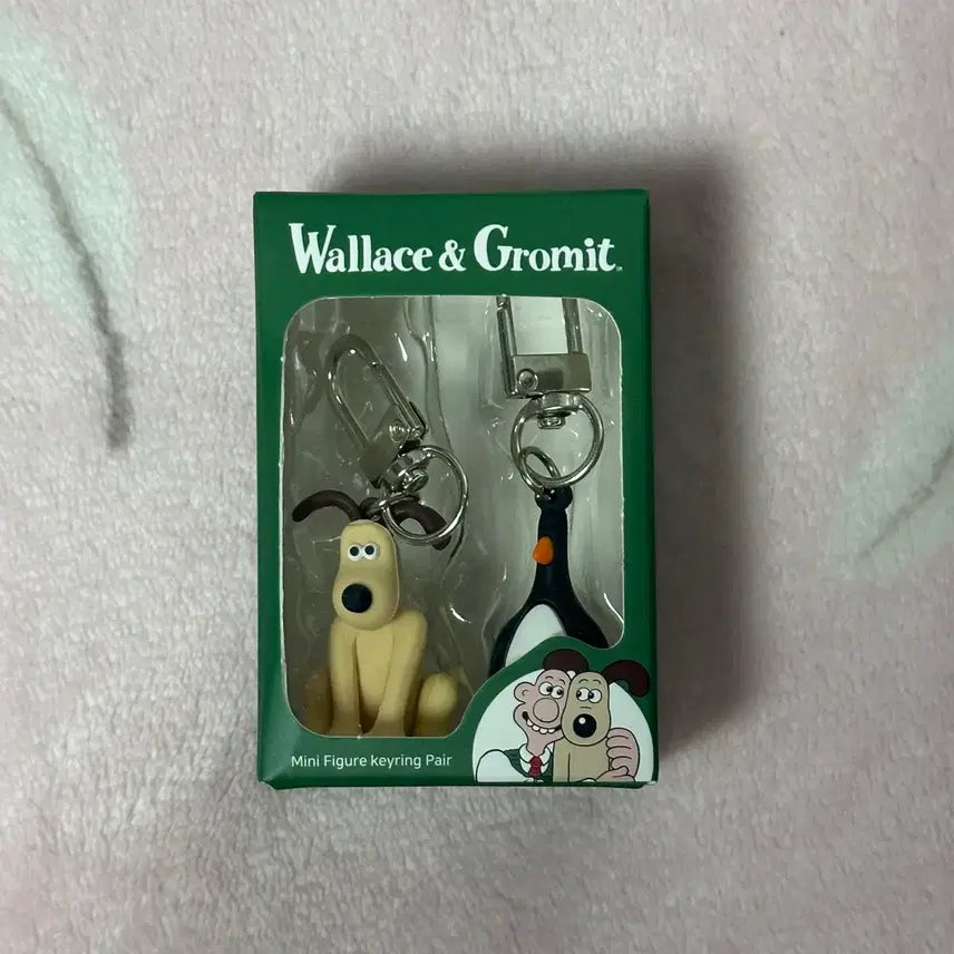 [BUNJANG] Wallace & Gromit Feathers McGraw Mini Figure Couple Keyring Set / 월레스와 그로밋 페더스 맥그로 맥그로우 미니 피규어 커플 키링 세트