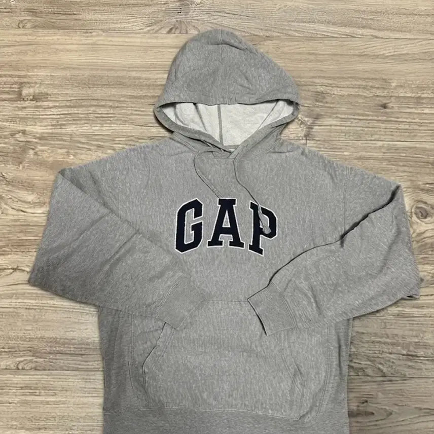 [BUNJANG] Gap 90s Vintage Hooded Sweatshirt - Grey / 90s 올드 갭 후드티 그레이 빈티지