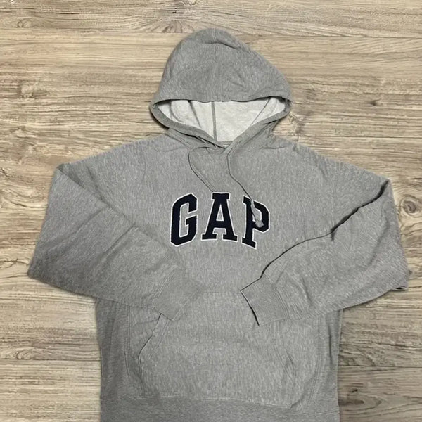 [BUNJANG] Gap 90s Vintage Hooded Sweatshirt - Grey / 90s 올드 갭 후드티 그레이 빈티지