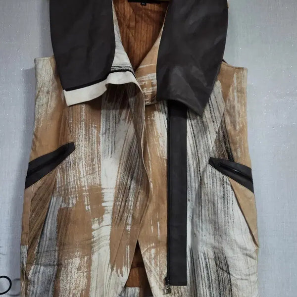 [BUNJANG] Natural Dye Quilted Vest Size 66 / 천연염색 누빔조끼 66