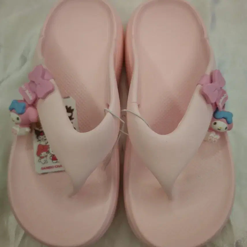 [BUNJANG] My Melody Pink Slide Mules / 마이멜로디 핑크 쪼리 뮬