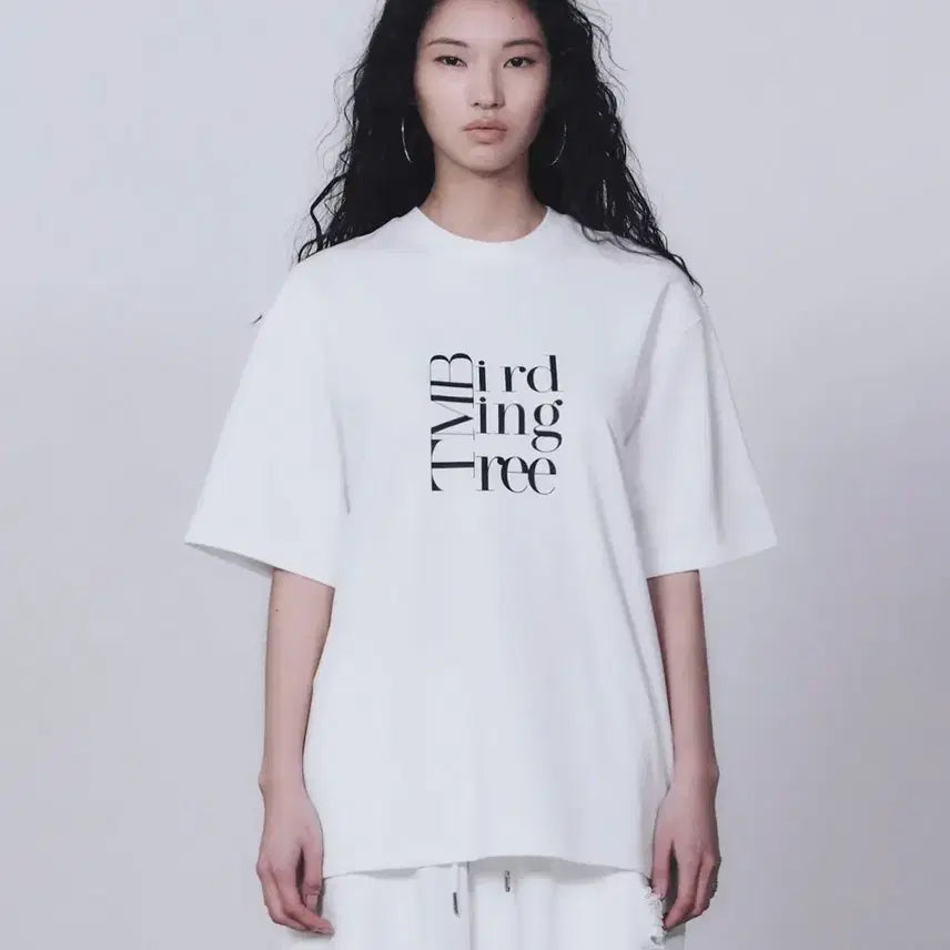 [BUNJANG] trimmingbird TMB Square Logo T-shirt White / 트리밍버드 TMB Square Logo T-shirts 화이트